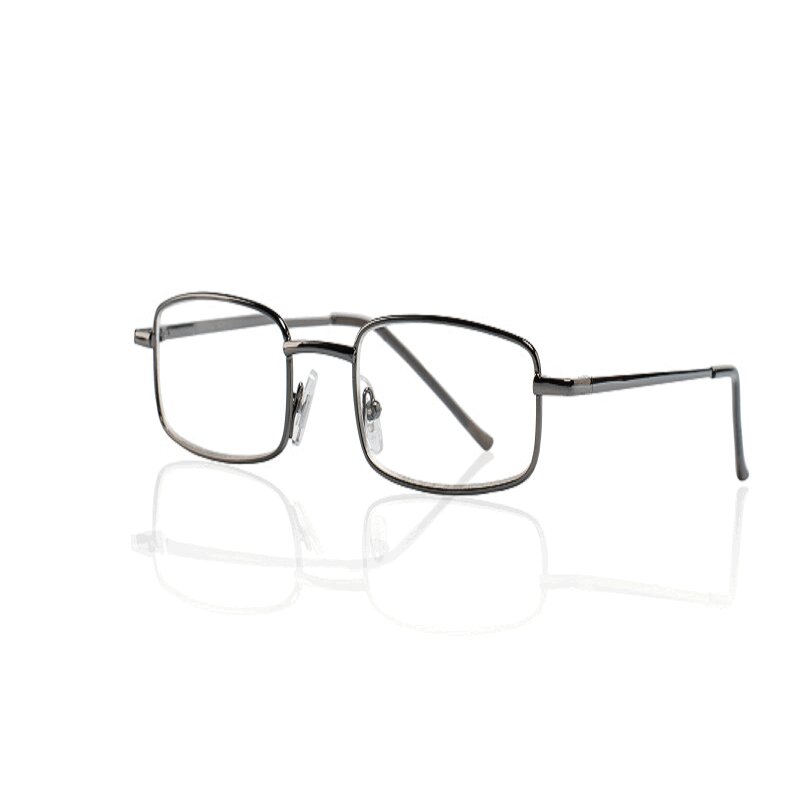 Купить Очки корригирующие Кемнер Оптикс металлические прямоугол. для чтения +1, 5 темно-серые, Kemner Optics
