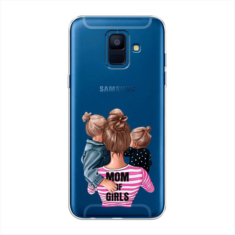 

Чехол Awog на Samsung Galaxy A6 "Mom of Girls", Синий;розовый;черный, 25950-6