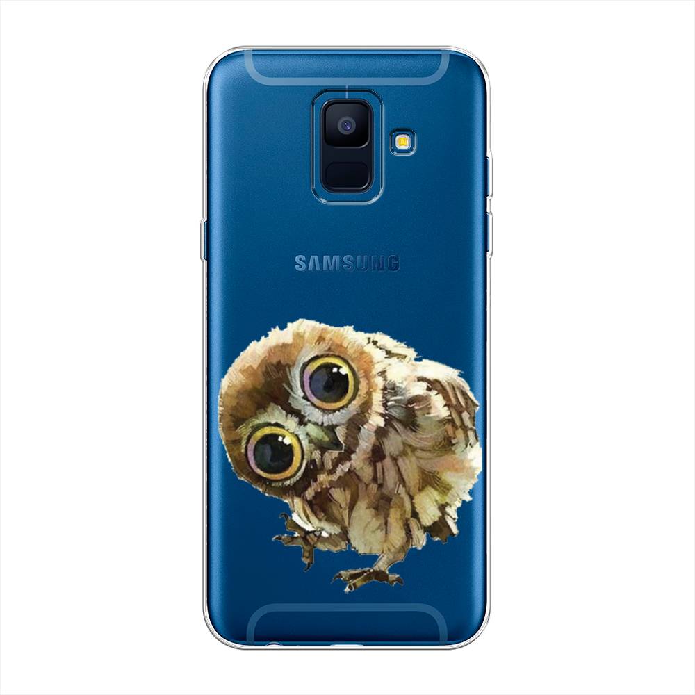 

Чехол Awog на Samsung Galaxy A6 "Любопытный совенок", Коричневый;белый;прозрачный, 25950-1