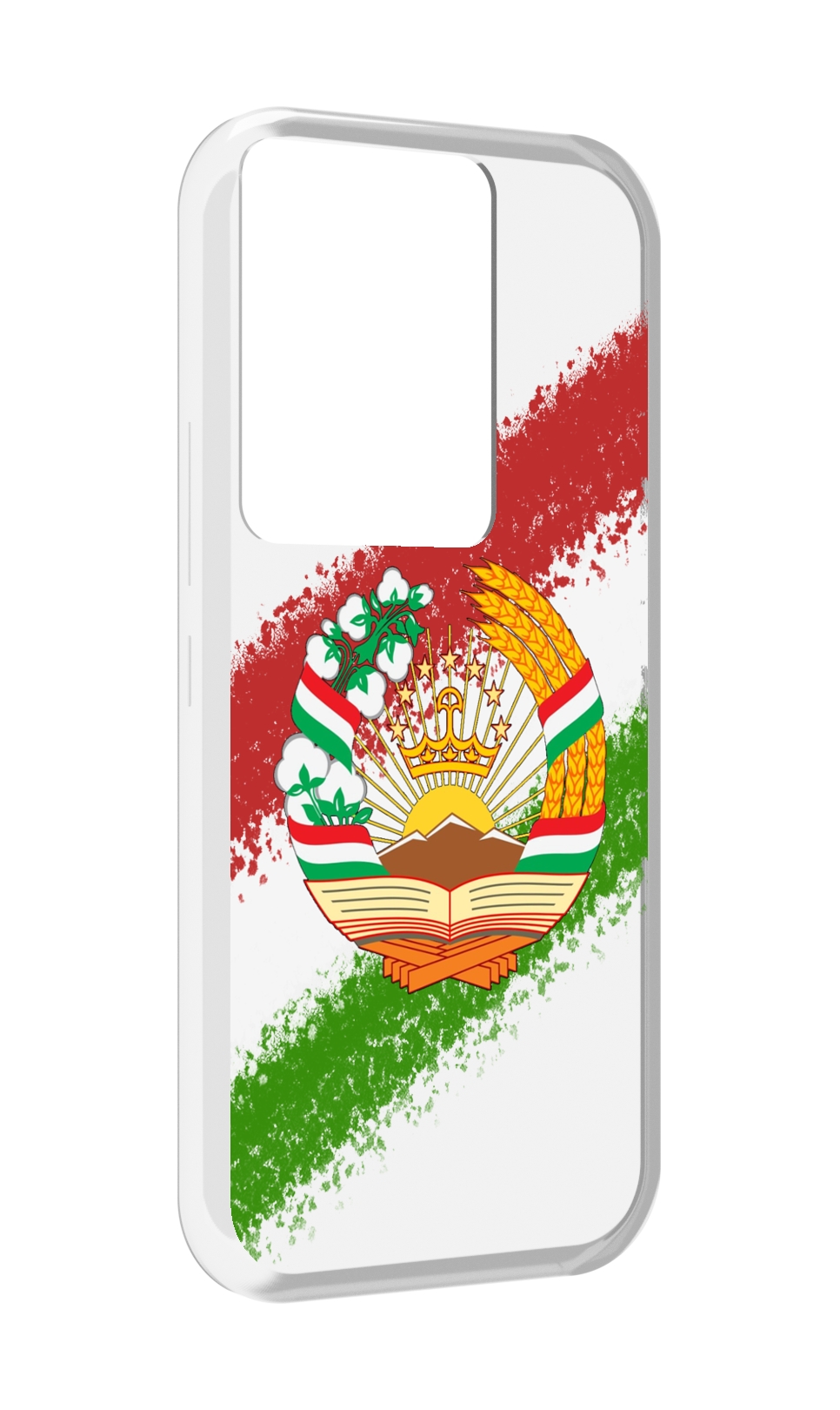

Чехол MyPads герб флаг Таджикистана для Itel Vision 3 Plus / Itel P38 Pro, Прозрачный, Tocco