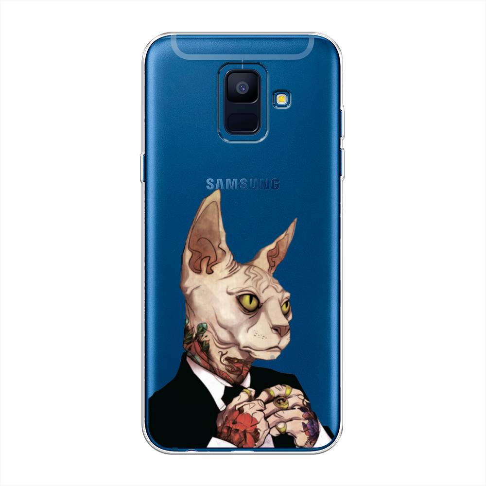 

Чехол Awog на Samsung Galaxy A6 "Татуированный сфинкс", Бежевый;черный;красный, 25950-7