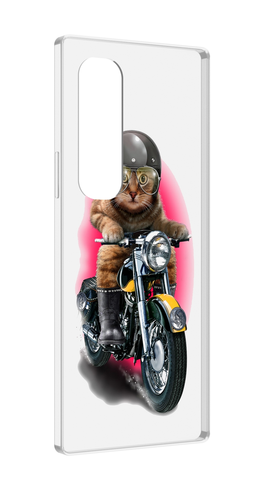 

Чехол MyPads мото-кот для Samsung Galaxy Z Fold 4 (SM-F936), Прозрачный, Tocco