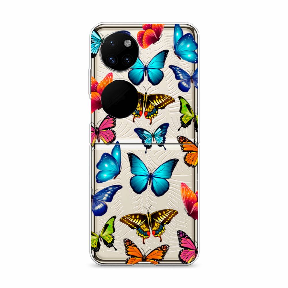 

Чехол Awog "Разные бабочки" для Huawei P50 pocket