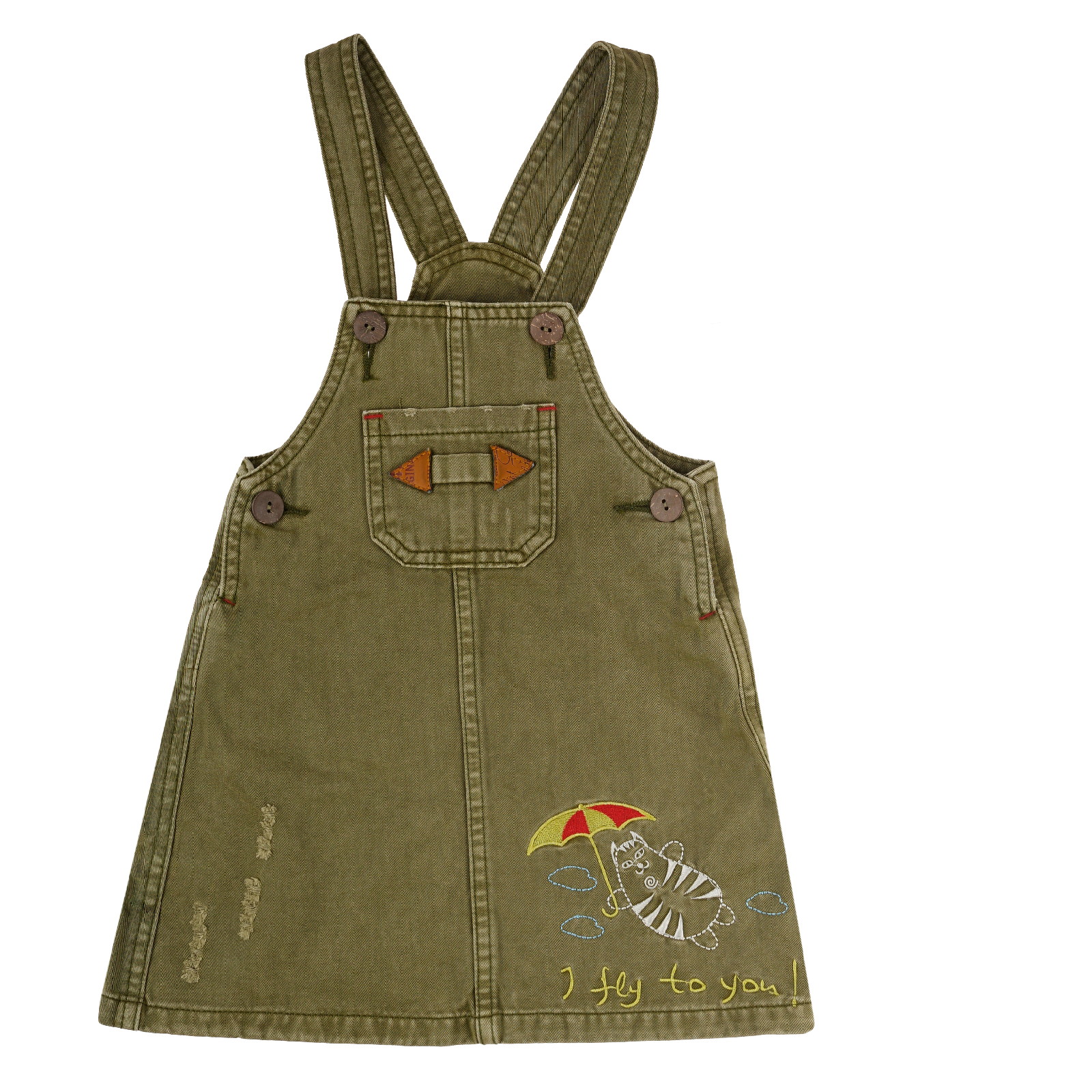 

Сарафан детский Bonito kids OP898 цв. хаки р. 98, OP898