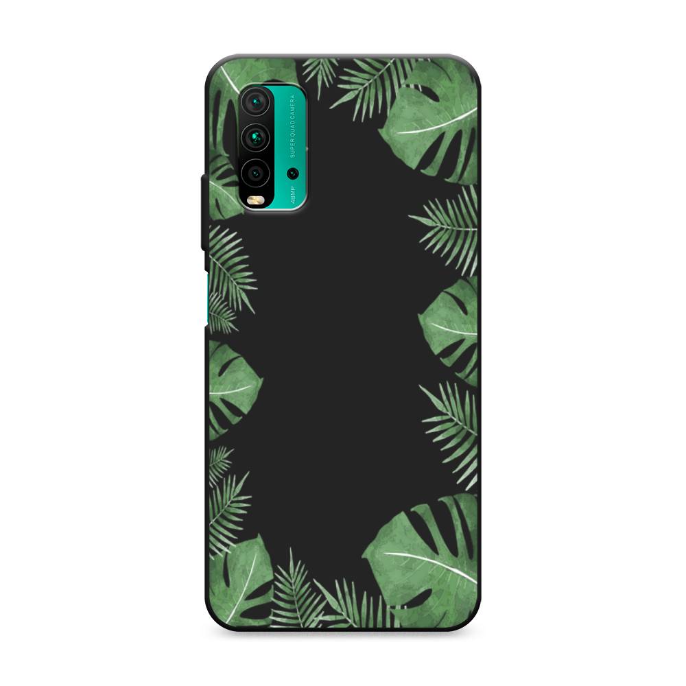 

Чехол Awog на Xiaomi Redmi 9T "Листья папоротника рамка", Разноцветный, 39852-1