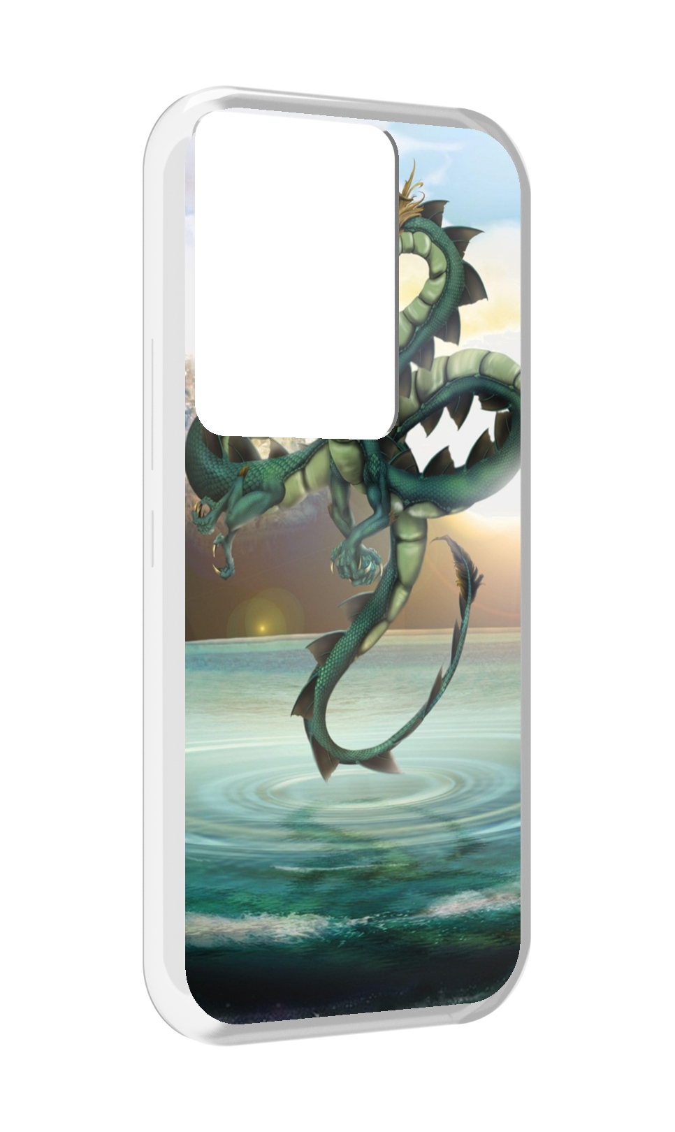 

Чехол MyPads водяной-дракон для Itel Vision 3 Plus / Itel P38 Pro, Прозрачный, Tocco