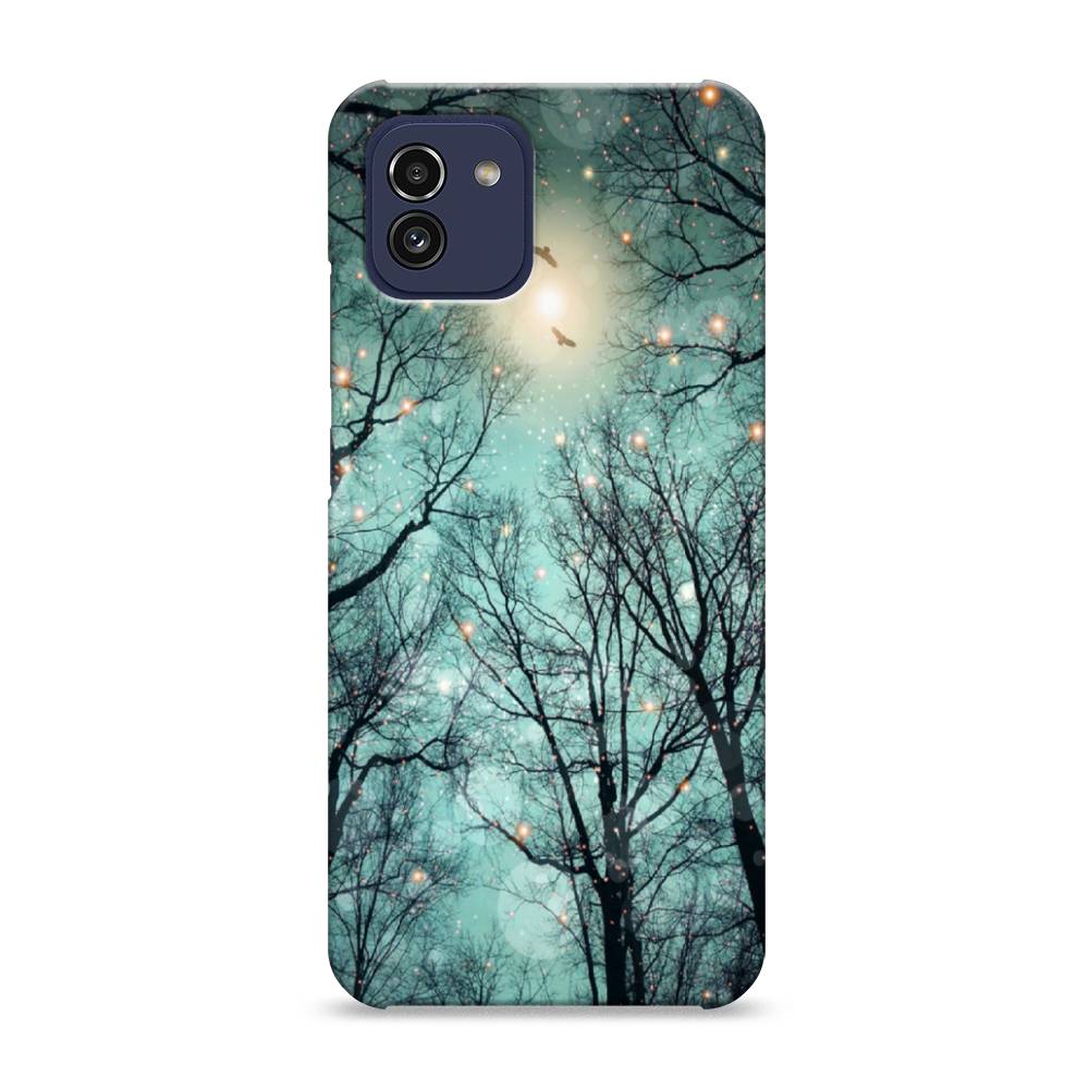 

Пластиковый чехол "Лес в сумерках" на Samsung Galaxy A03, 2104920-3