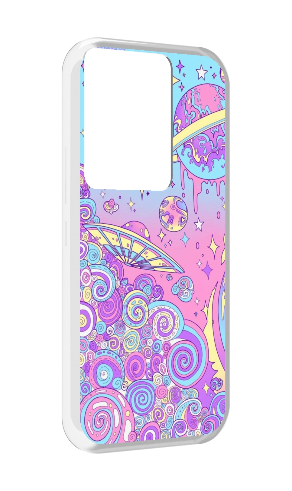 

Чехол MyPads ванильные планеты для Itel Vision 3 Plus / Itel P38 Pro, Прозрачный, Tocco