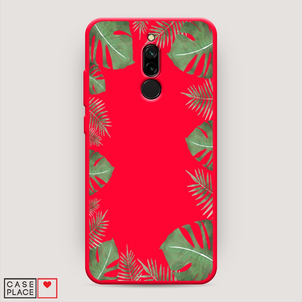 

Чехол Awog на Xiaomi Redmi 8 "Листья папоротника рамка", Разноцветный, 37153-1