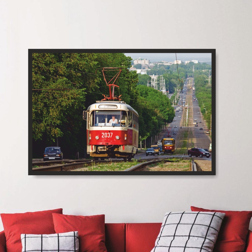 

Постер на стену ПолиЦентр Трамвай Т3 на Трамвайной 90х60 см, АвторСкворцовМатвейТрамвайТ3наТрамвайной