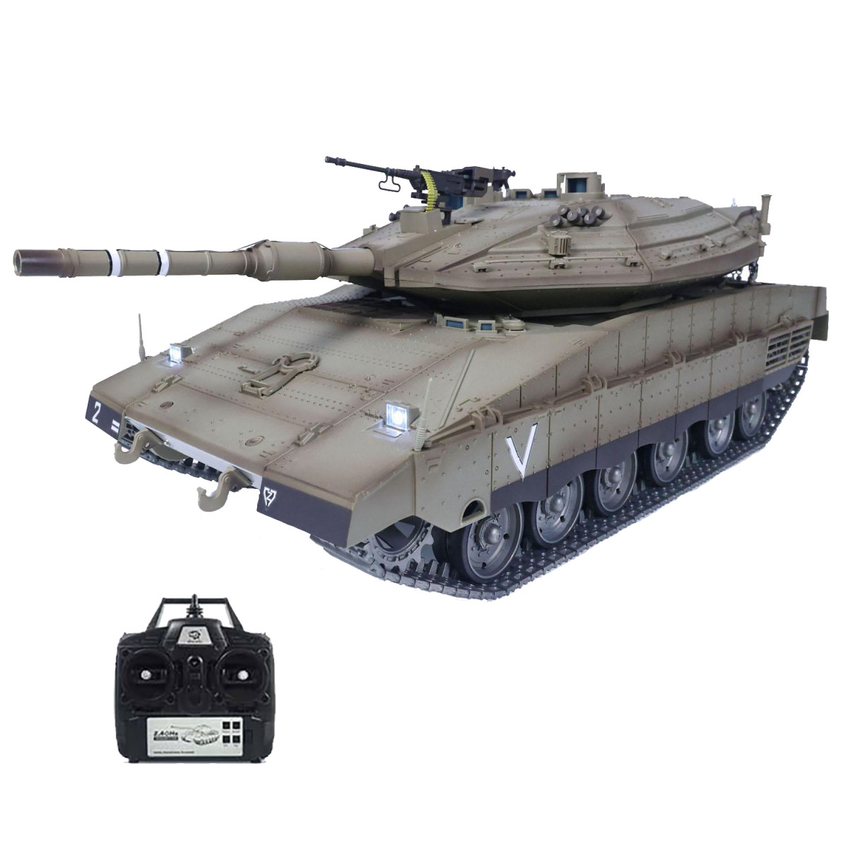 Радиоуправляемый танк Heng Long Merkava MK4 PRO V7,0 масштаб 1:16 2,4G 3958-1PRO V7,0