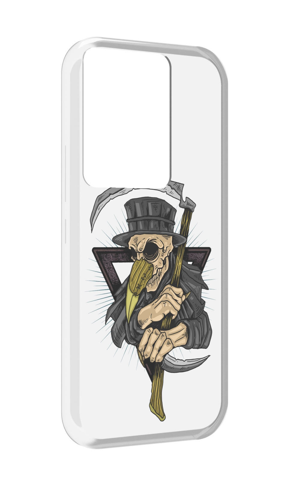 

Чехол MyPads борец-с-чумой для Itel Vision 3 Plus / Itel P38 Pro, Прозрачный, Tocco