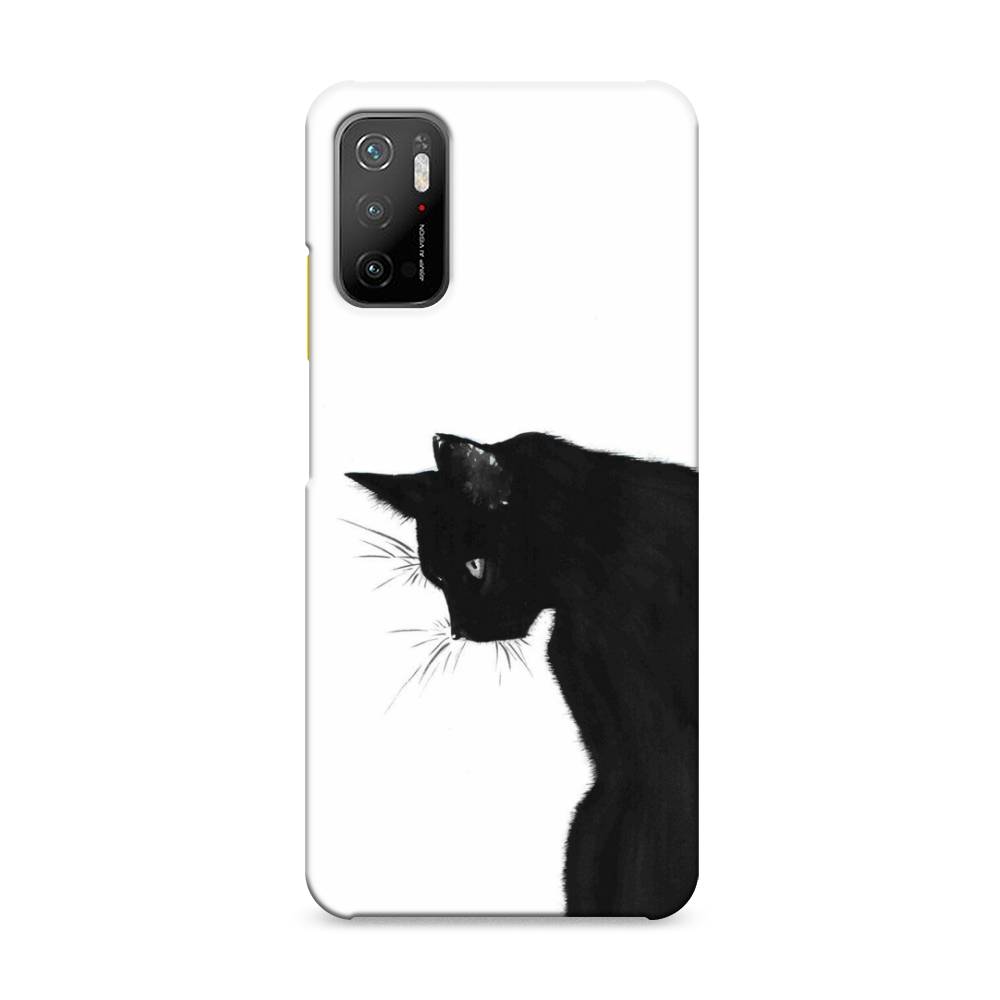 фото Пластиковый чехол "black cat" на xiaomi poco m3 pro awog