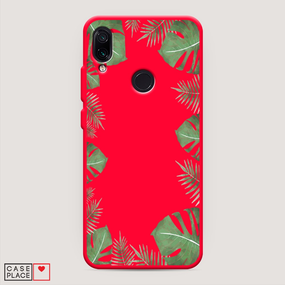 

Чехол Awog на Xiaomi Redmi 7 "Листья папоротника рамка", Разноцветный, 35053-1