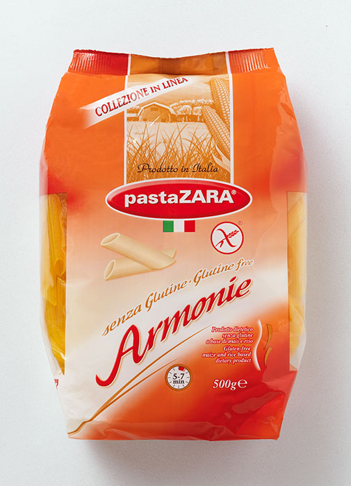 

Макаронные изделия Pasta Zara Penne Rigate перья рифленые без глютена 500 г
