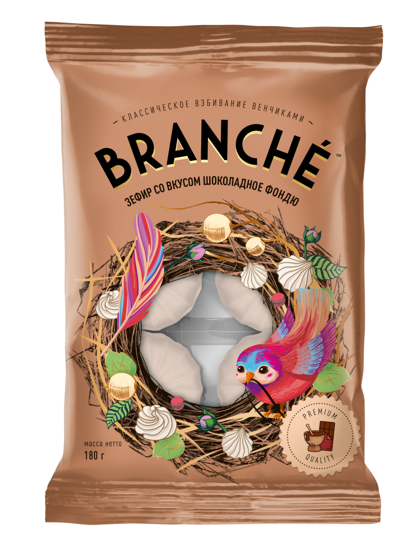 

Зефир Branche со вкусом шоколадного фондю 180 г
