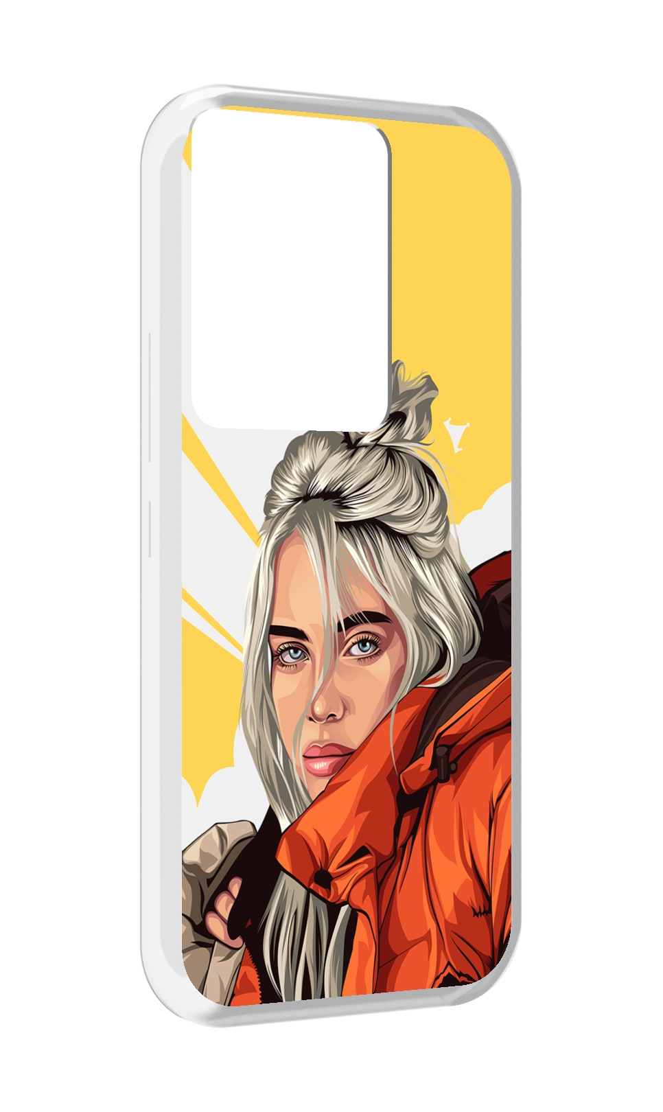 

Чехол MyPads билли-айлиш-в-куртке для Itel Vision 3 Plus / Itel P38 Pro, Прозрачный, Tocco