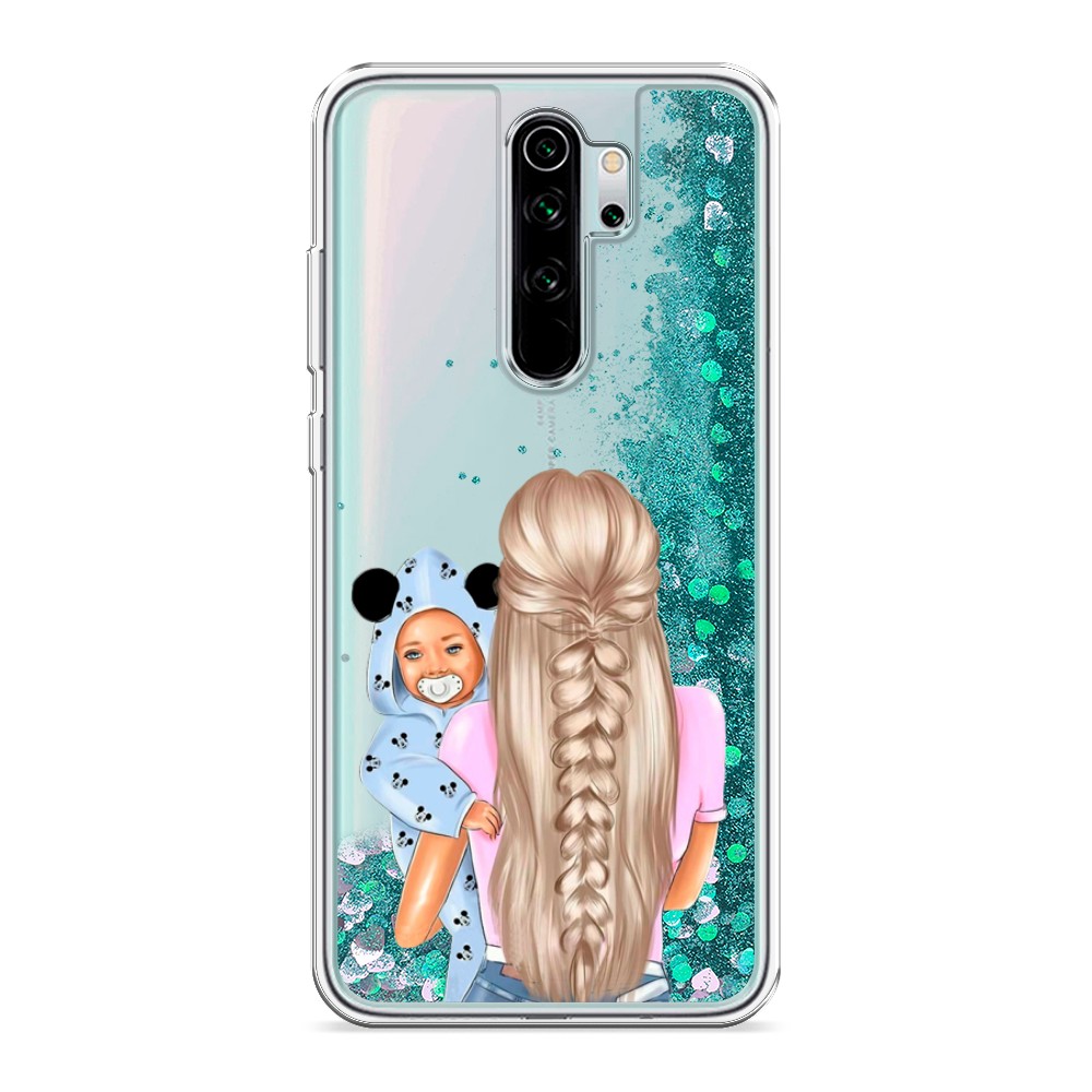 

Жидкий чехол с блестками "Молодая мама" на Xiaomi Redmi Note 8 Pro, 36695-1