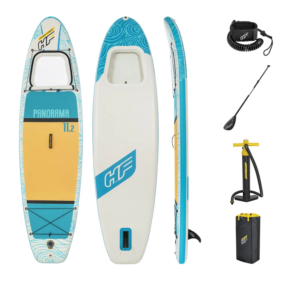 фото Sup-доска bestway panorama 11'2 340х89х15см, насос, весло, лиш, ремнабор, сумка, до 150 кг