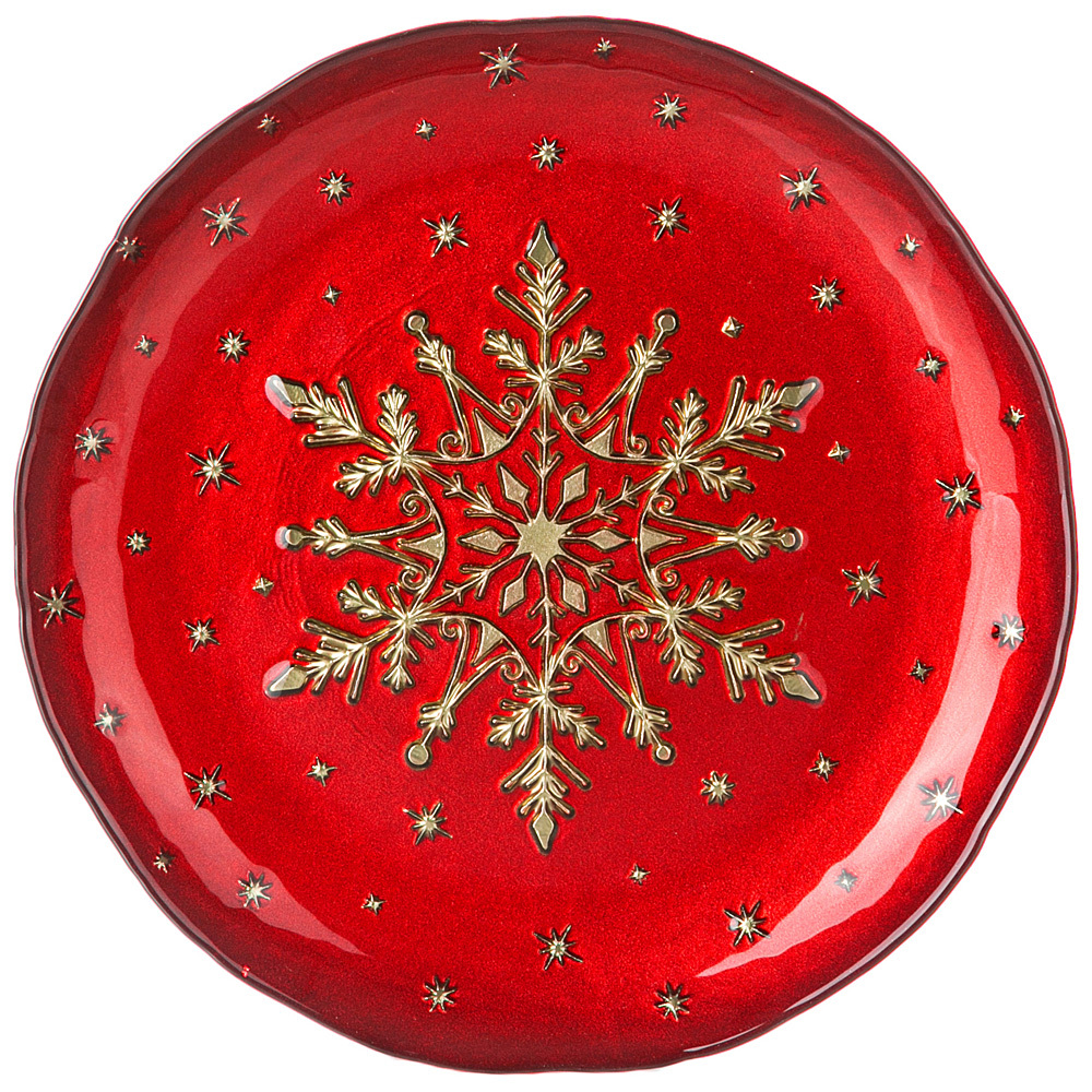 

Тарелка snow red 21 см