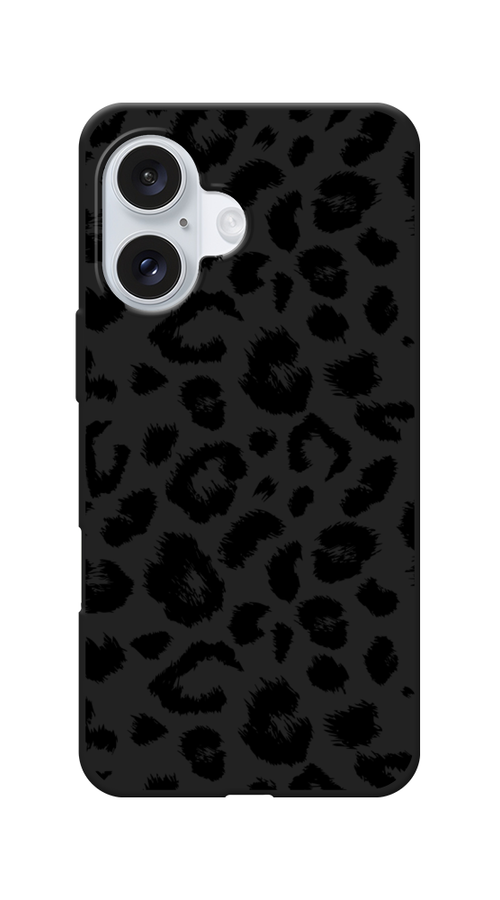 

Чехол Awog на Apple iPhone 16 "Окрас леопарда фон", Черный, 16052-1