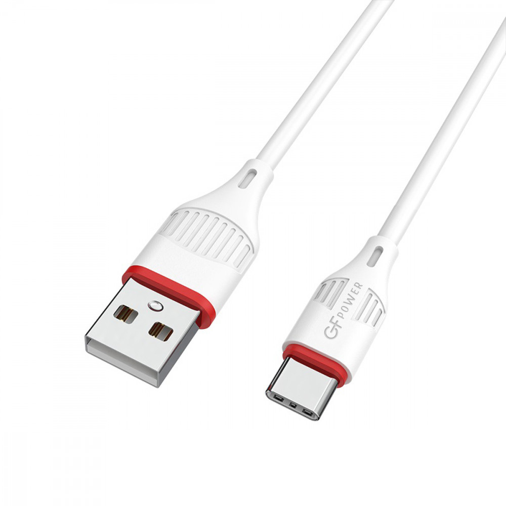 Кабель USB Type-C-USB GFPower 17T 1 м белый, черный