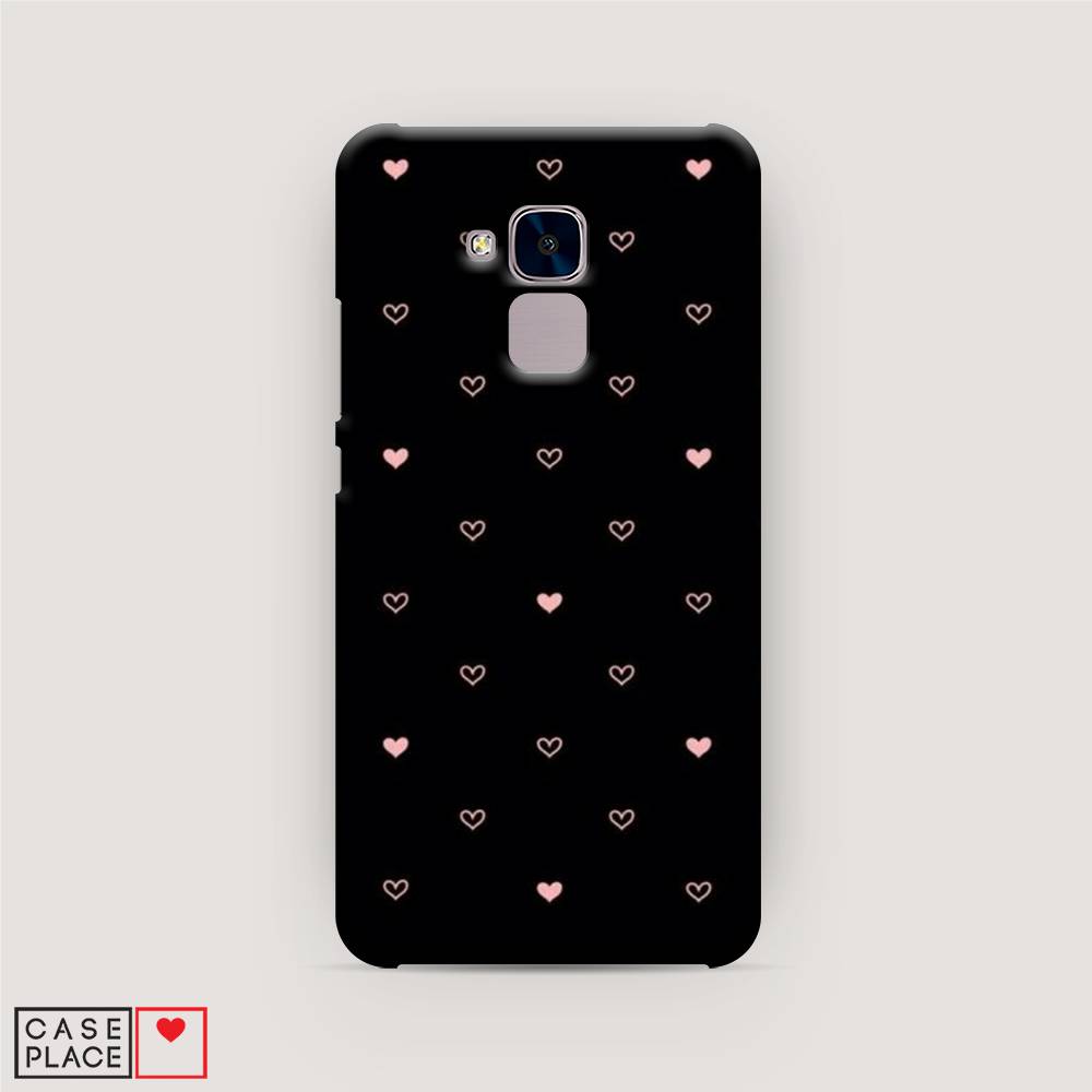 

Чехол Awog "Черный фон и сердечки" для Honor 5C, 60420-2
