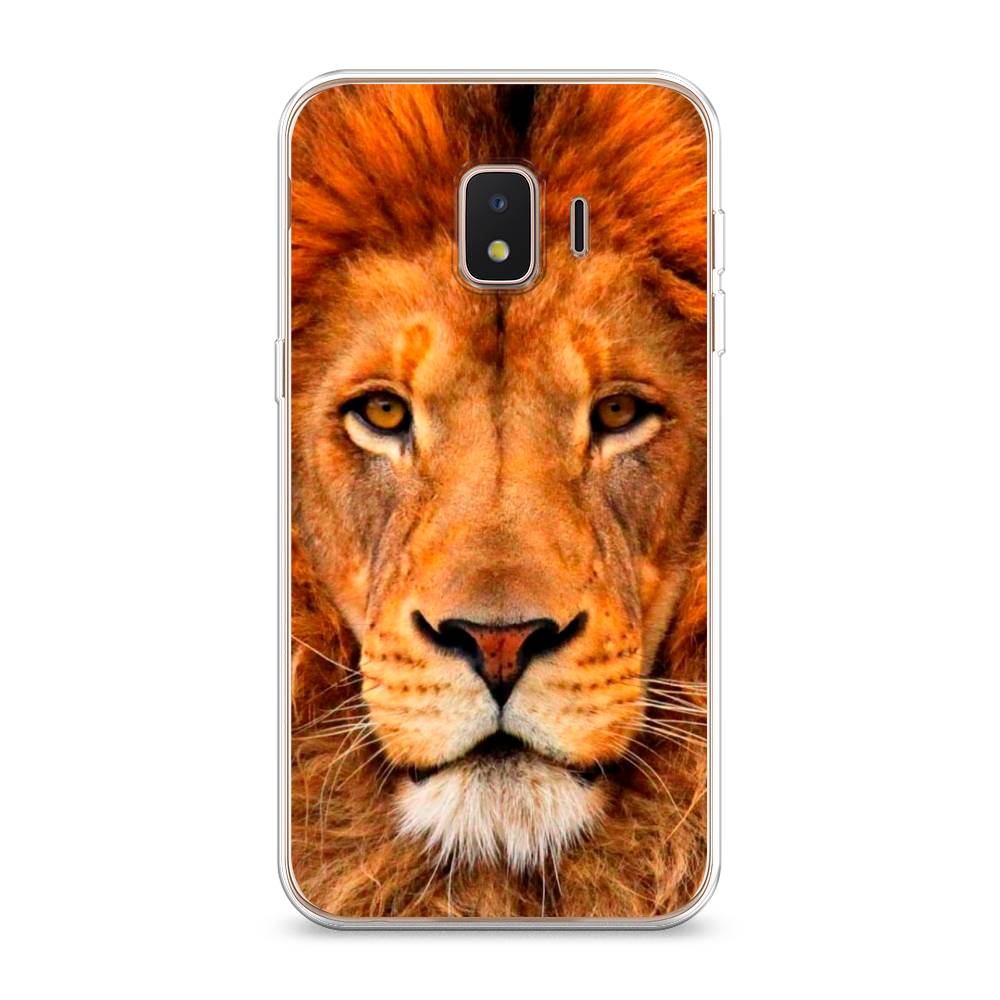

Чехол на Samsung Galaxy J2 Core (2020) "Благородный лев", Оранжевый, 2100550-1