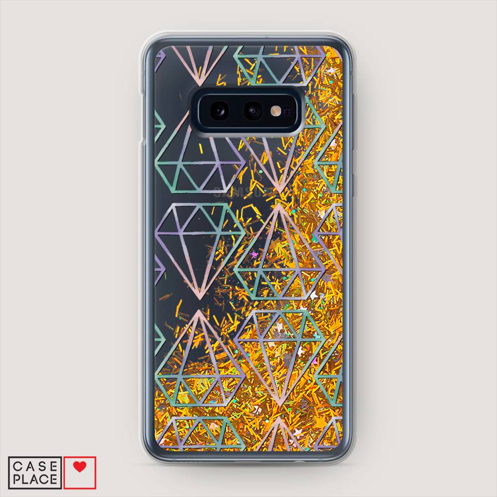 

Жидкий чехол с блестками "Бриллианты голографика" на Samsung Galaxy S10E, 27290-1