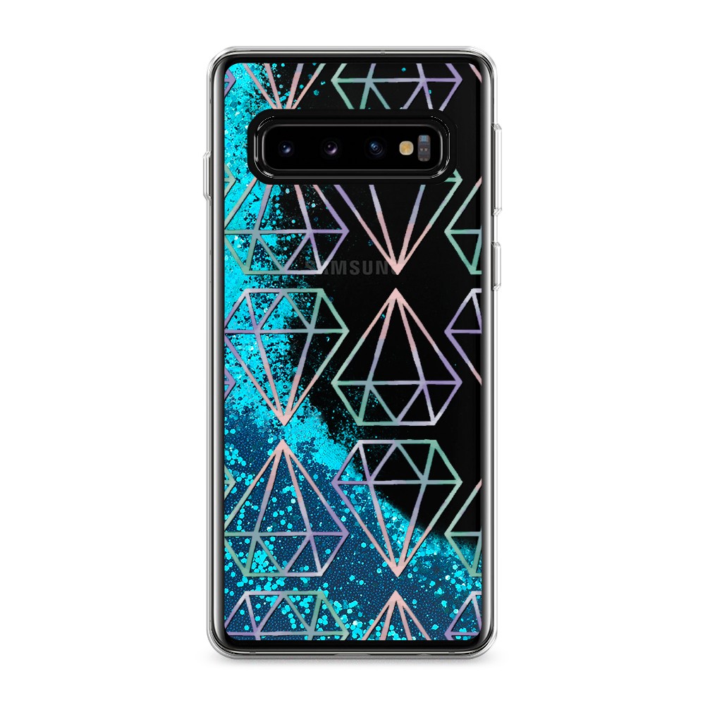

Чехол Awog на Samsung Galaxy S10 "Бриллианты голографика", Разноцветный, 27093-1