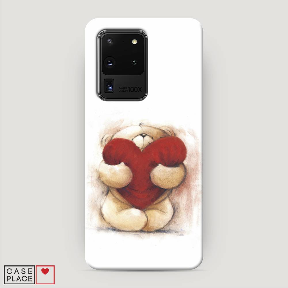 

Пластиковый чехол "Мишка с сердцем 1" на Samsung Galaxy S20 Ultra, 29420-5