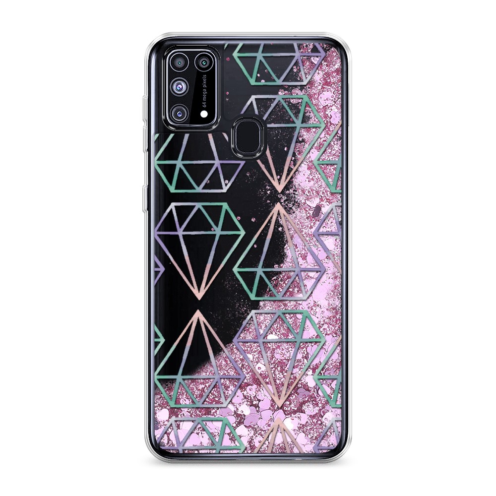 

Жидкий чехол с блестками "Бриллианты голографика" на Samsung Galaxy M31, 2100794-1