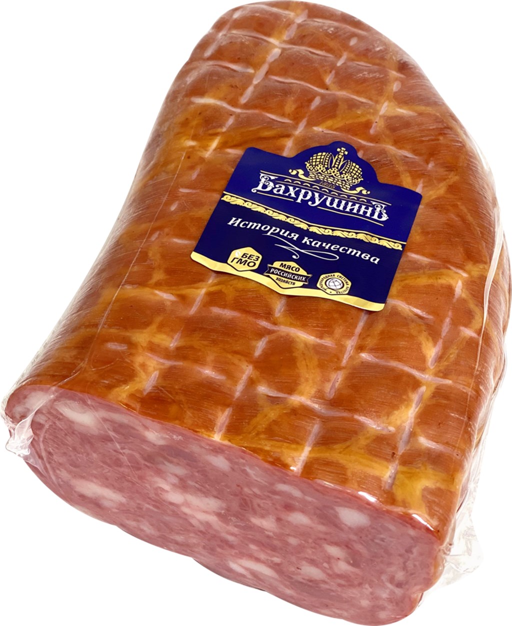 Колбаса варено-копченая Бахрушинъ Мраморная