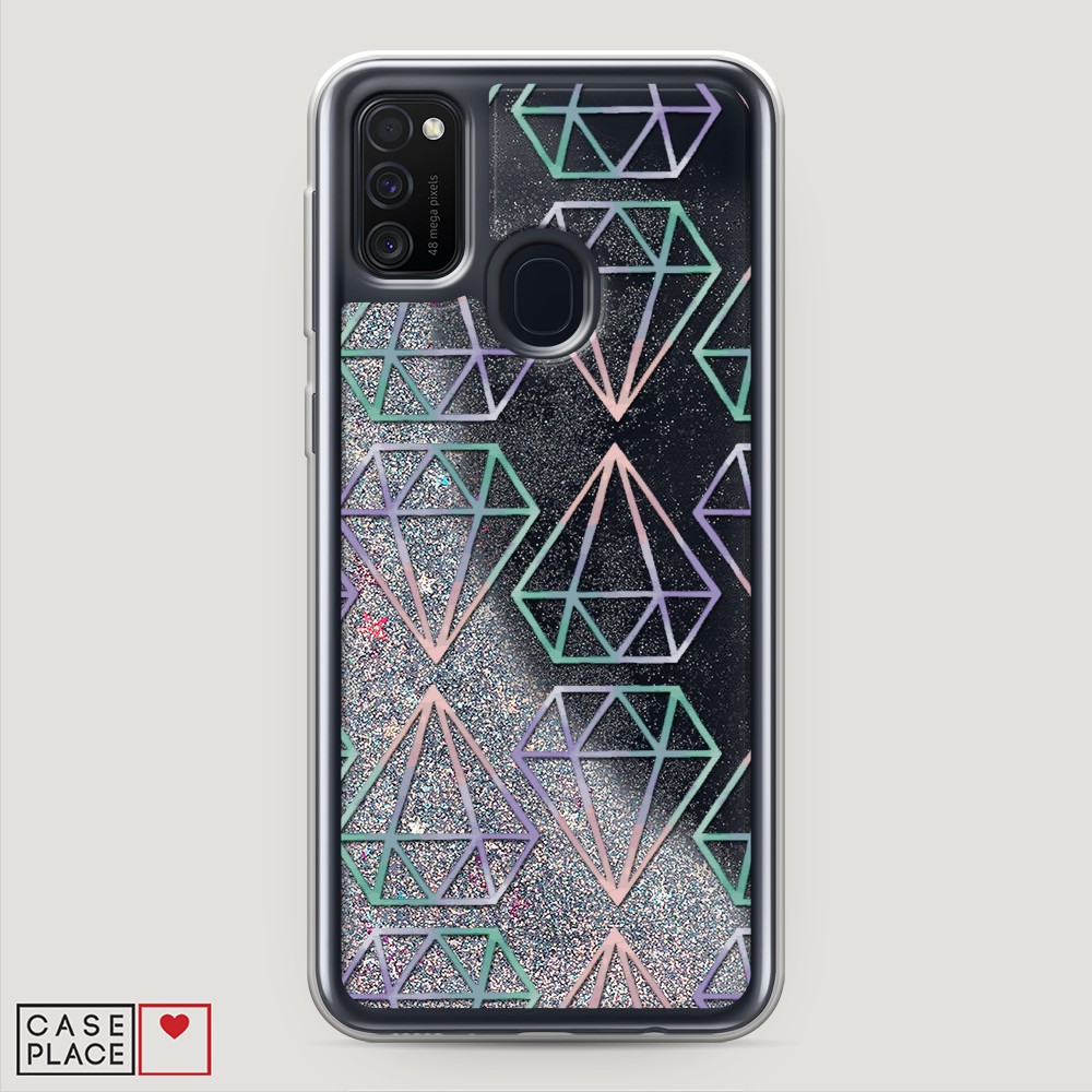 

Чехол Awog на Samsung Galaxy M21 "Бриллианты голографика", Разноцветный, 29791-1