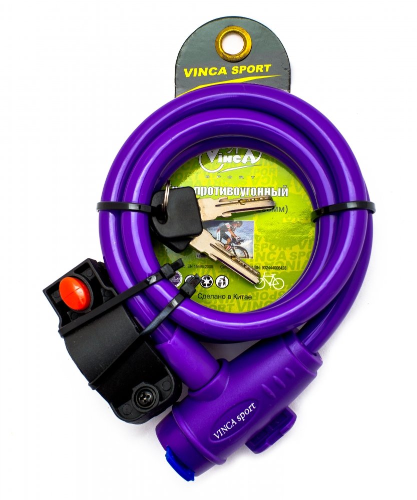 

Замок Vinca Sport VS 588 12mm x 120cm Violet, VS 588