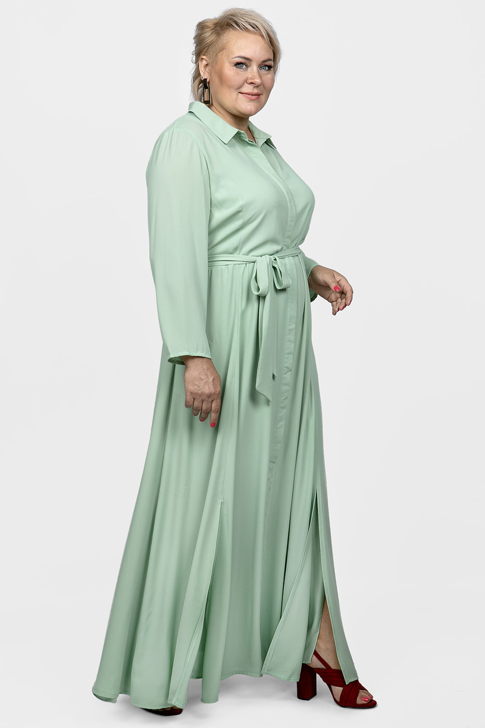Платье женское SVESTA R905 зеленое 54 RU