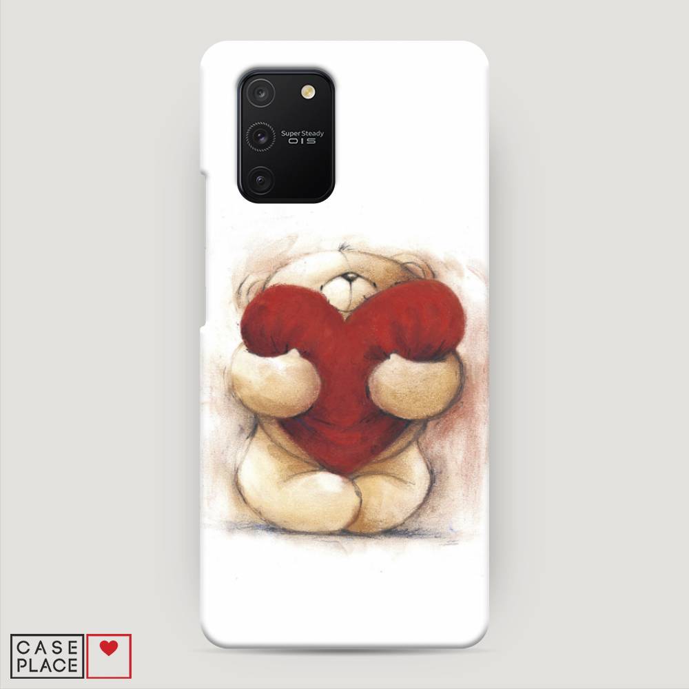 

Пластиковый чехол "Мишка с сердцем 1" на Samsung Galaxy S10 Lite, 210020-5