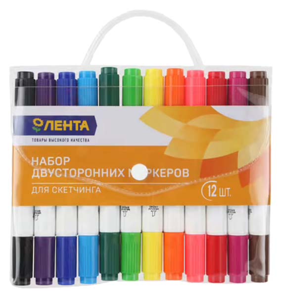 

Маркеры для скетчинга Лента 12 шт., Разноцветный