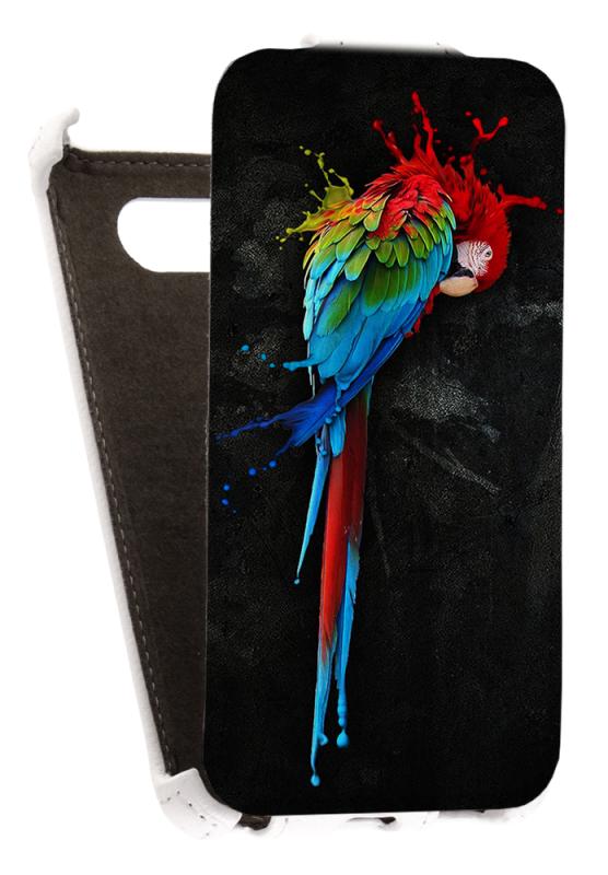 

Кожаный чехол для Nokia Lumia 820 Redberry Leather Case (Белый) (Дизайн 152)