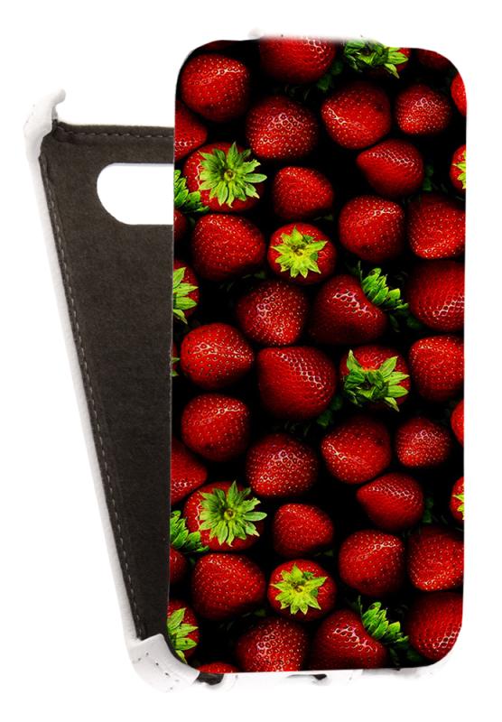 

Кожаный чехол для Nokia Lumia 820 Redberry Leather Case (Белый) (Дизайн 141)