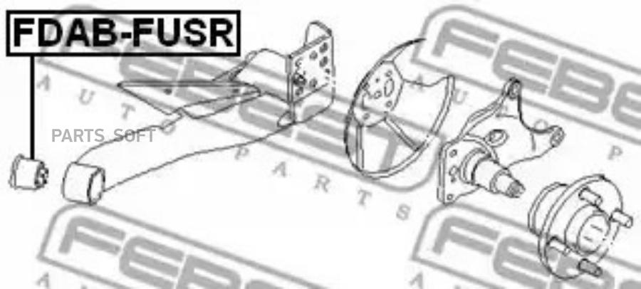 

Сайлентблок Задней Балки Ford Fusion/Fiesta V 01- Febest FDAB-FUSR