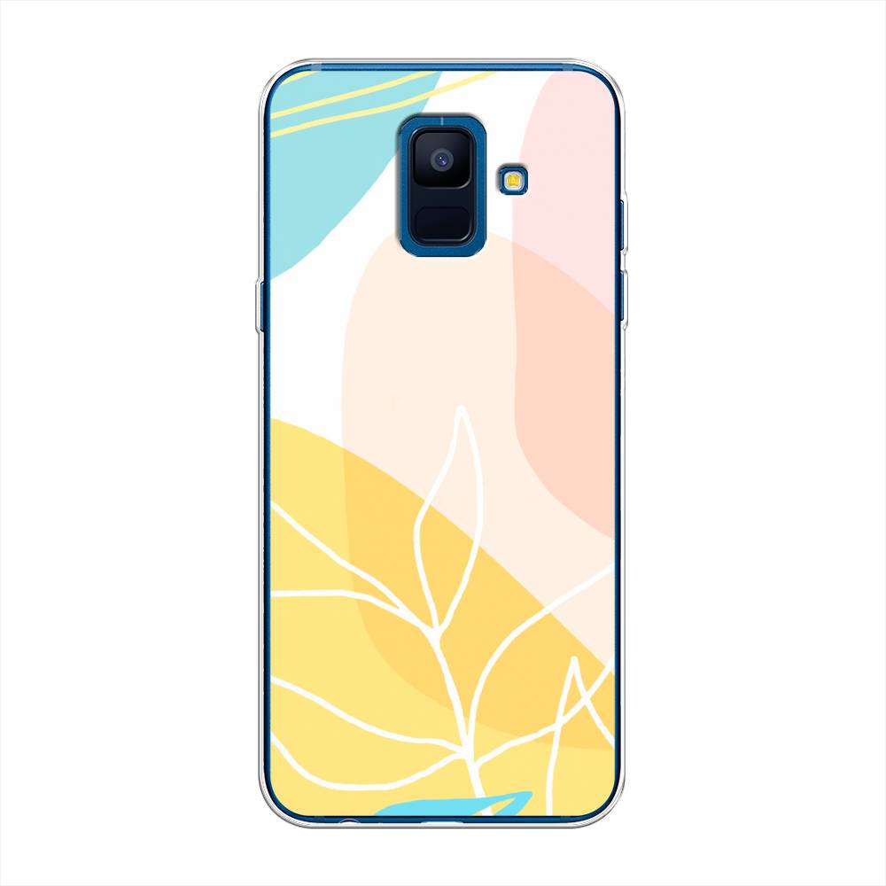 

Чехол Awog на Samsung Galaxy A6 "Летнее настроение", Желтый;голубой;розовый, 25950-10