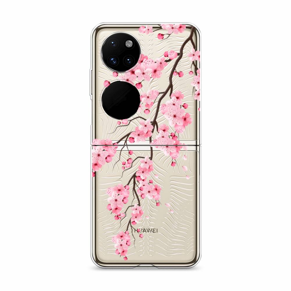 

Чехол Awog "Розовая сакура" для Huawei P50 pocket