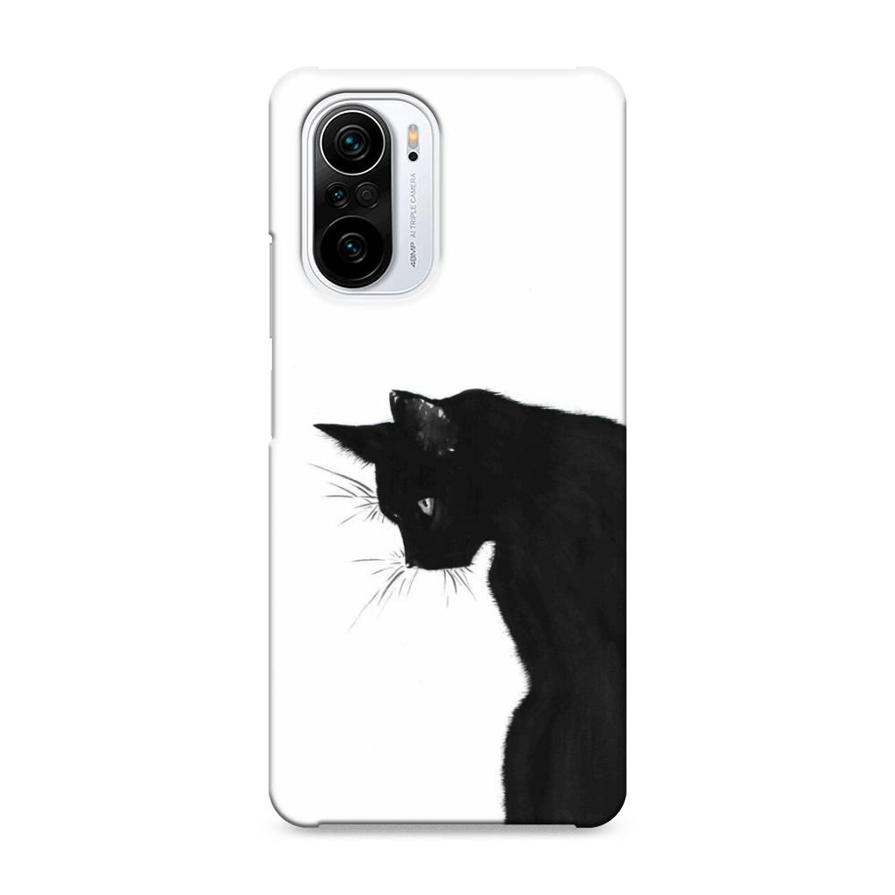 фото Пластиковый чехол "black cat" на xiaomi poco f3 awog