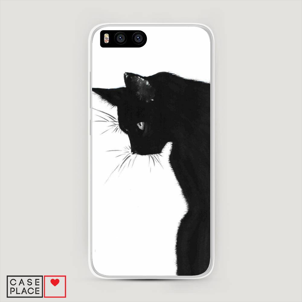 фото Пластиковый чехол "black cat" на xiaomi mi6 awog