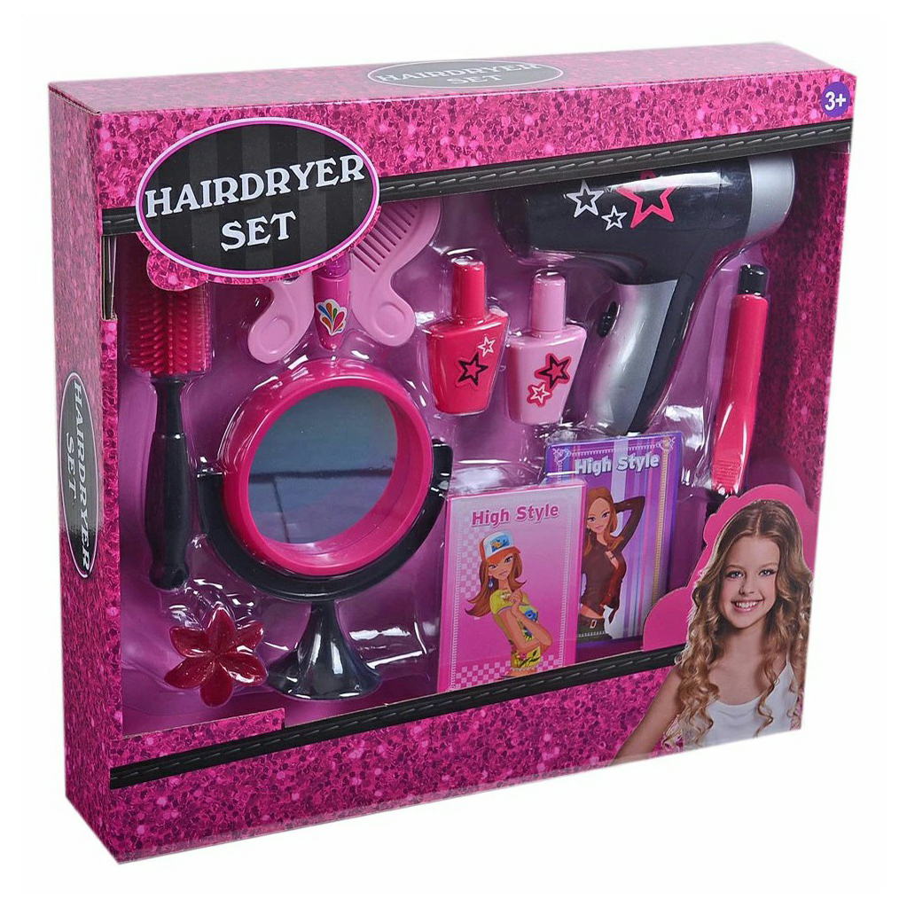 фото Игровой набор hairdryer set юный парикмахер one two fun 13 предметов