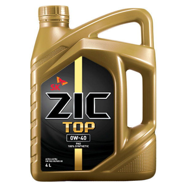 

Моторное масло ZIC Top 0W40 4 л