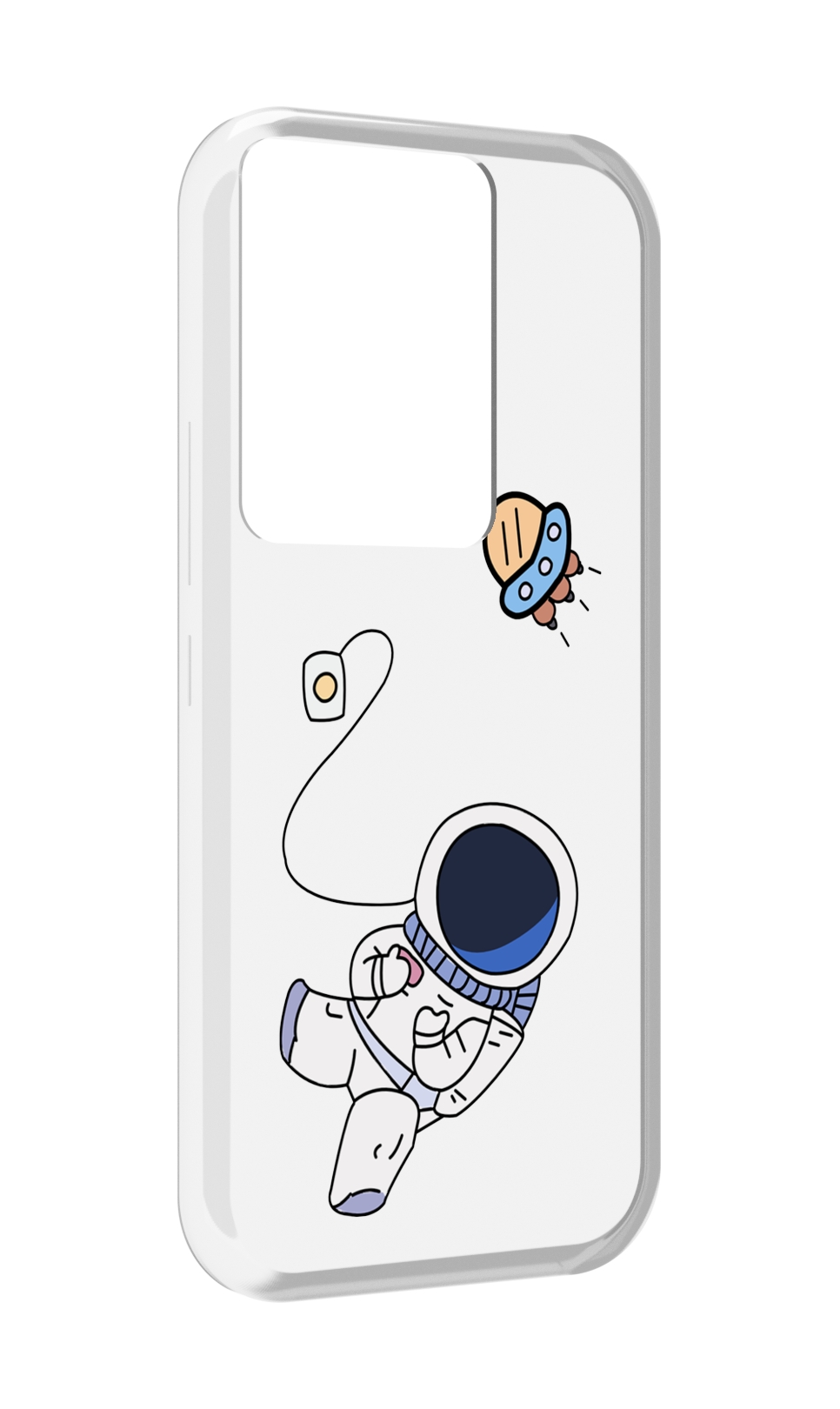 

Чехол MyPads астронавт для Itel Vision 3 Plus / Itel P38 Pro, Прозрачный, Tocco