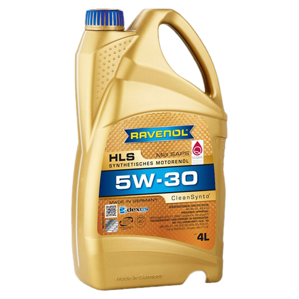 Моторное масло Ravenol синтетическое HLS 5W30 4л