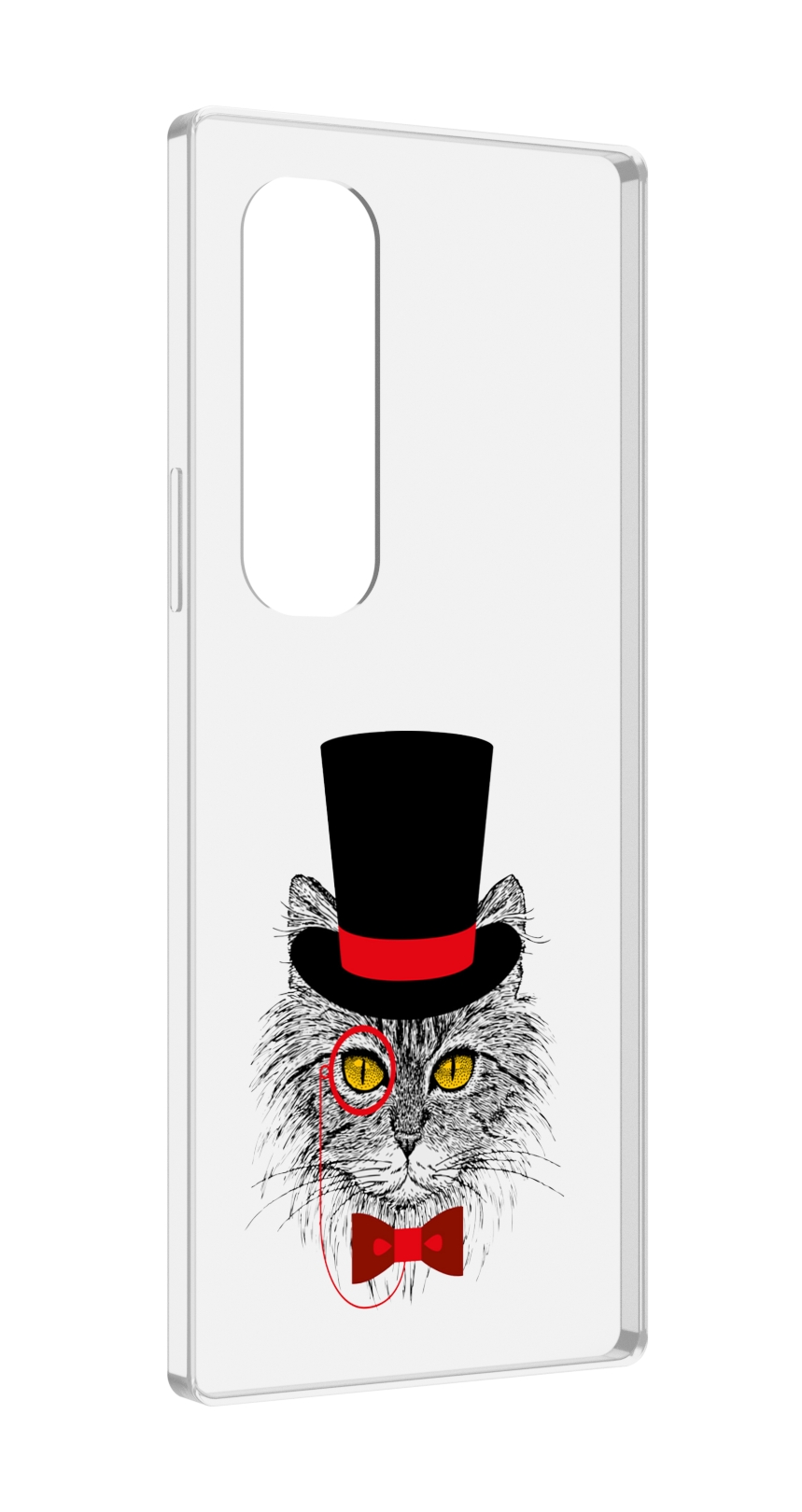 

Чехол MyPads кот в шляпе для Samsung Galaxy Z Fold 4 (SM-F936), Прозрачный, Tocco